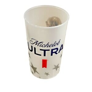 FIFA World Cup 2026 Soccer Michelob Ultra USA Trophy Plastic Beer Cup Frosted